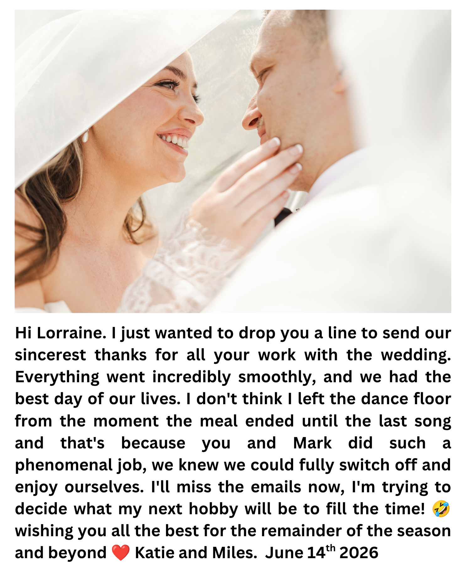 Wedding planner Nerja Review from our clients