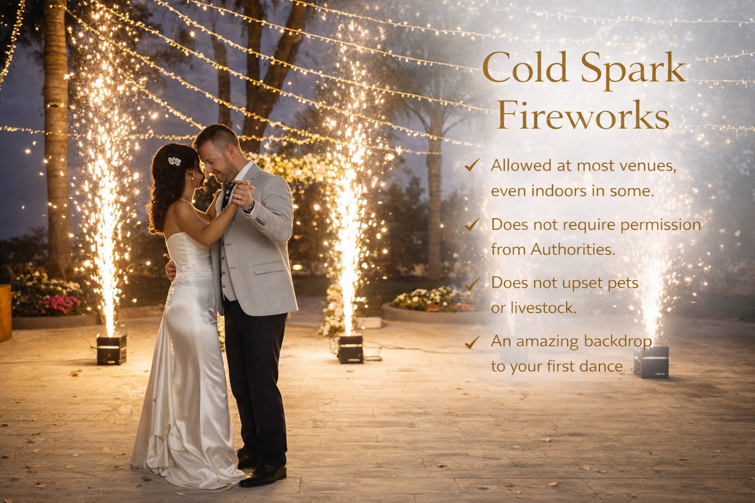 Cold fireworks Nerja, Malaga, Torre del Mar