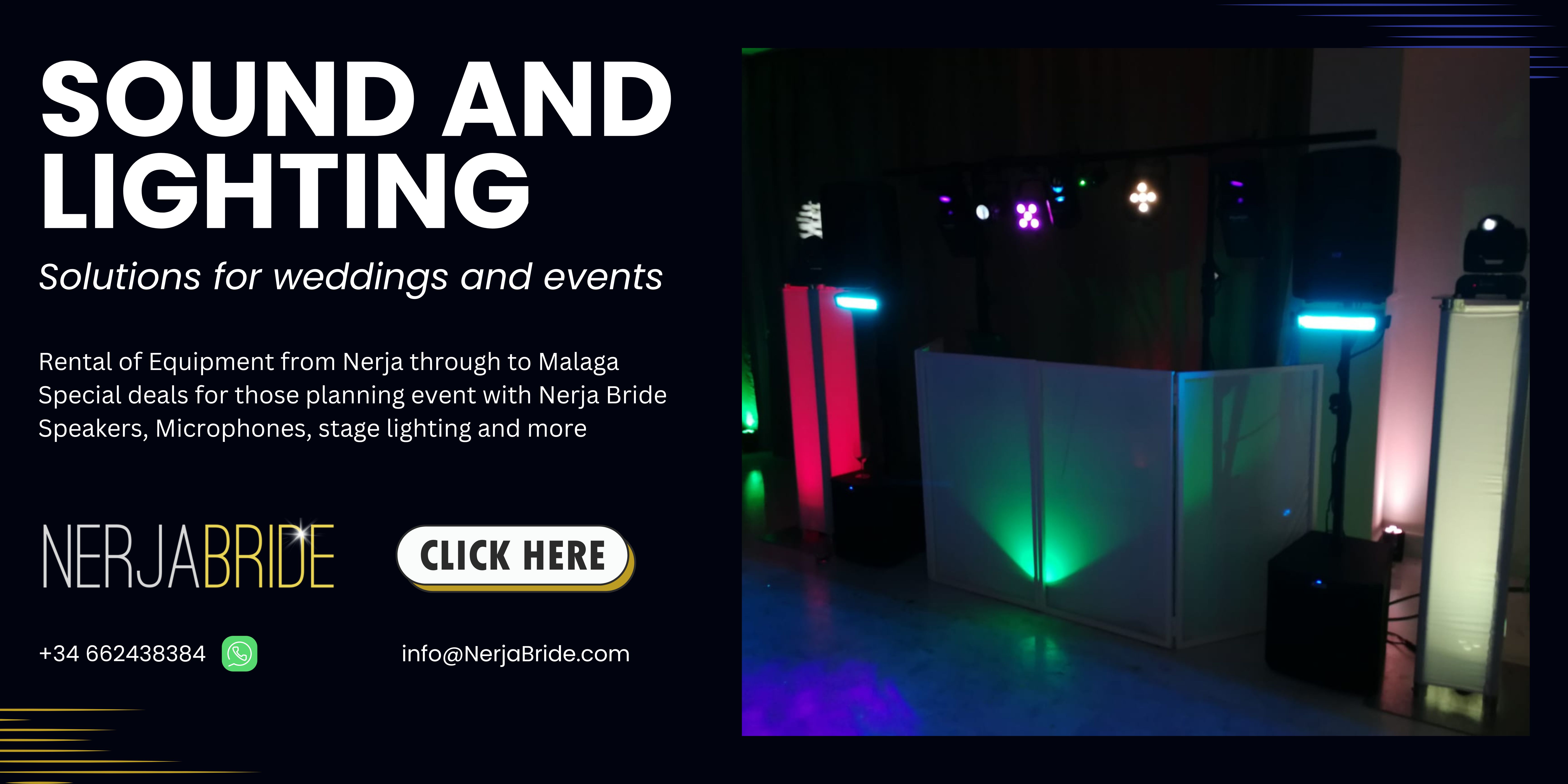 Hire speakers Nerja to Malaga