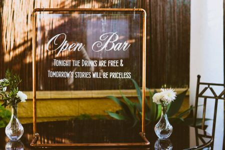 Bespoke Wedding signs by Nerja Bride