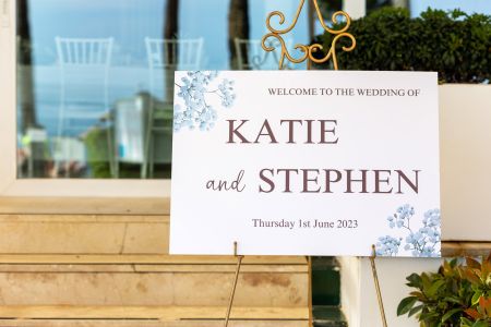 Bespoke Wedding signs by Nerja Bride