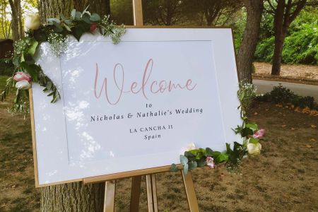 Bespoke Wedding signs by Nerja Bride