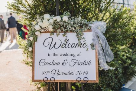 Bespoke Wedding signs by Nerja Bride