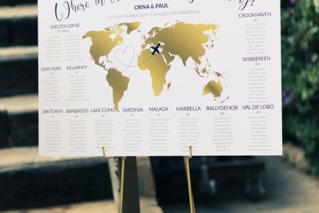 Bespoke Wedding signs by Nerja Bride