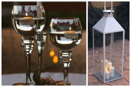 Candles decoration wedding in Spain